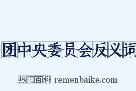 团中央委员会反义词是什么意思的图片